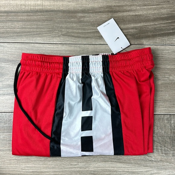Nike Men’s Dri-FIT Elite Basketball Shorts, University Red/Black-black,white Med - Picture 2 of 3